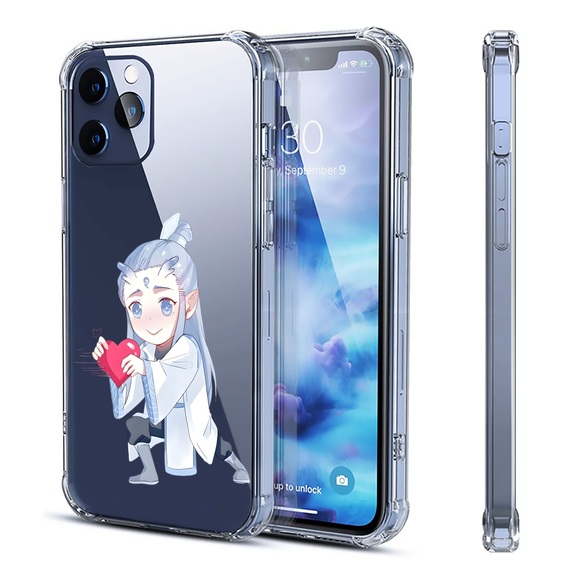 （画像用） Ne Zha 2 ナタ 魔童の大暴れ 【iPhone 12シリーズ対応】透明スマホケース（クリアソフトケース）